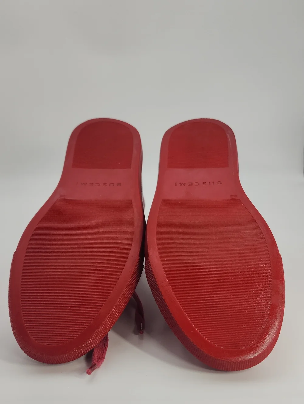 Red Authentic Buscemi Alta Sneakers Size 40